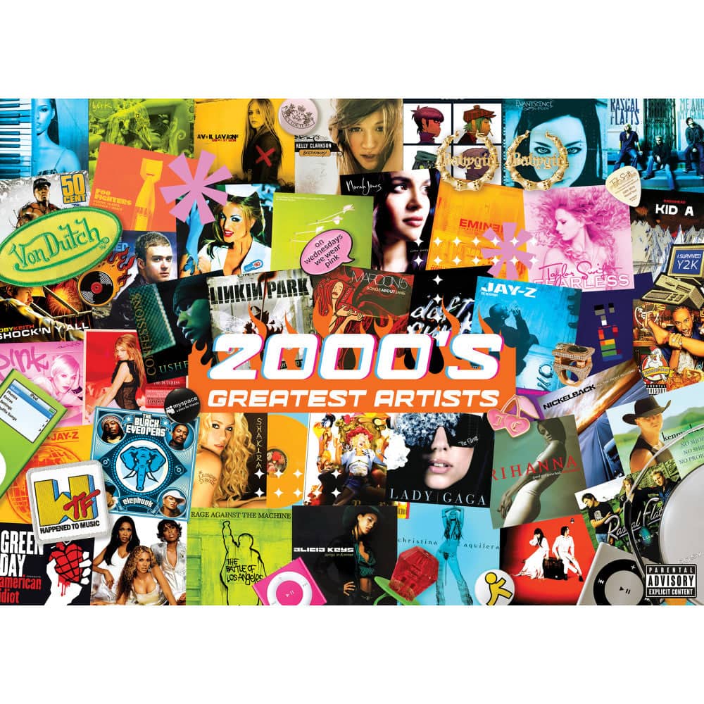 Greatest Hits - 2000's Artists 1000 Piece Jigsaw Puzzle - Image 2