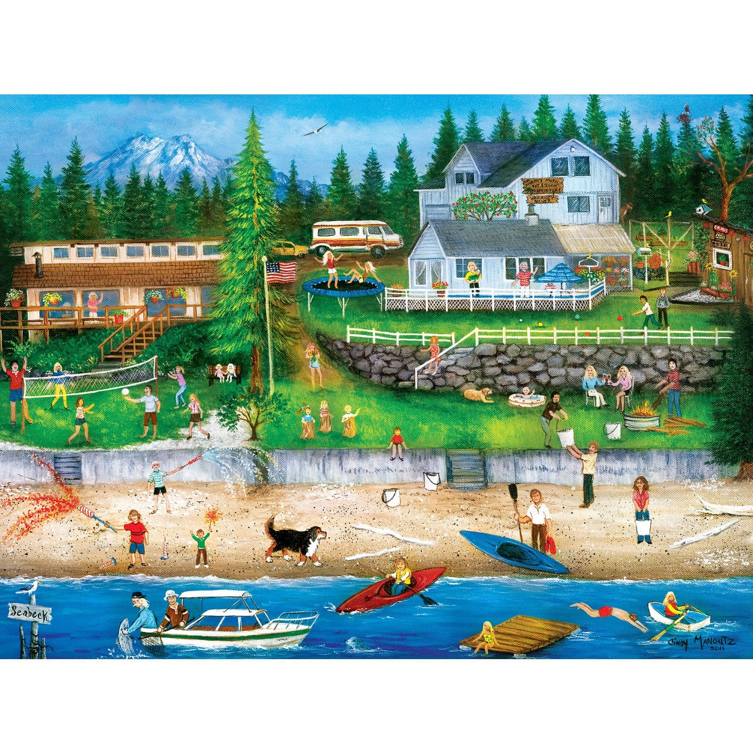 Homegrown - 4th of July at Seabeck 750 Piece Jigsaw Puzzle - Image 2
