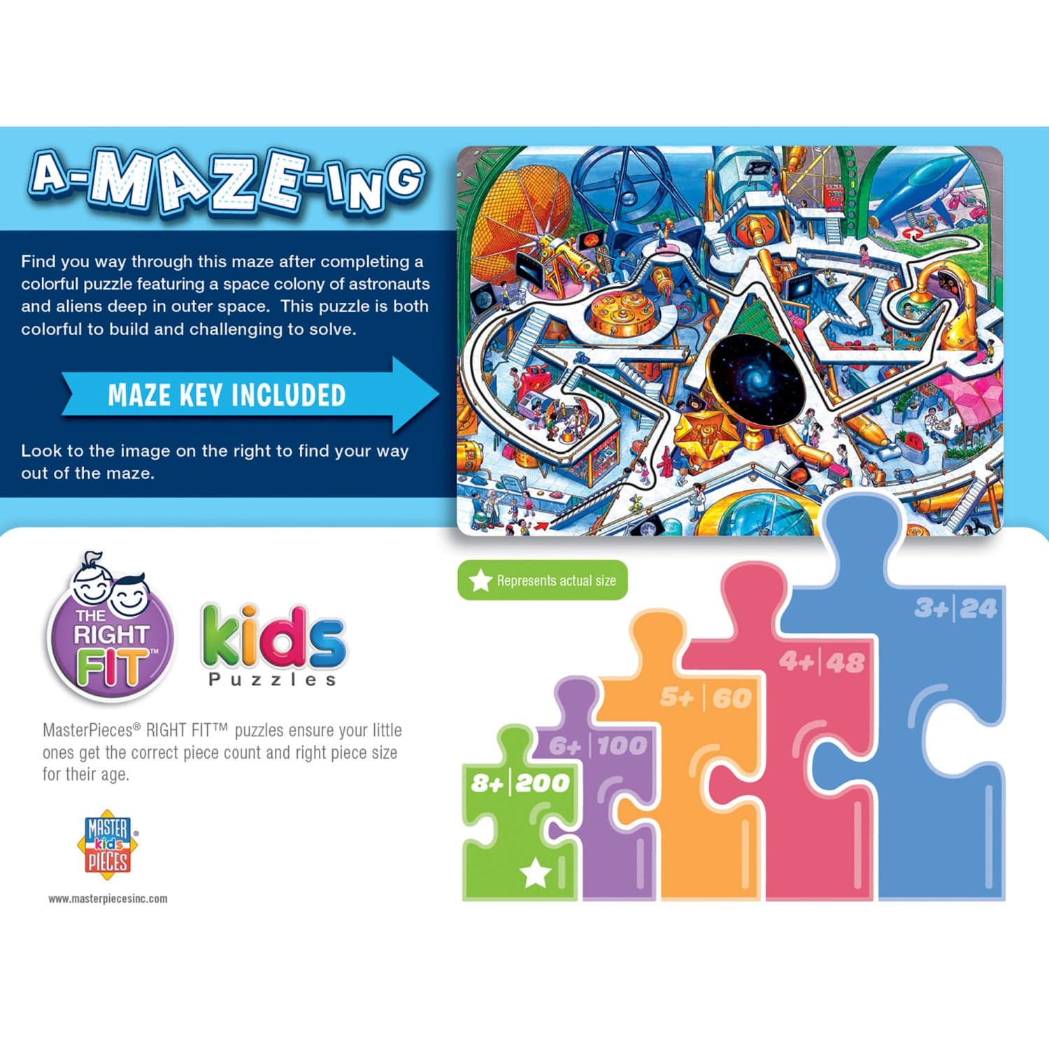 A-Maze-ing - Space Colony 200 Piece Jigsaw Puzzle - Image 3