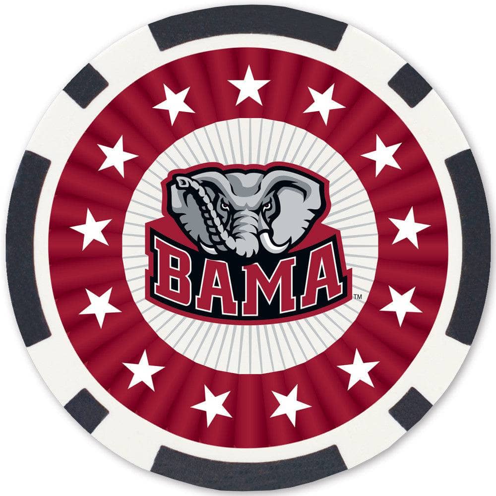 Alabama Crimson Tide 100 Piece Poker Chips - Image 3