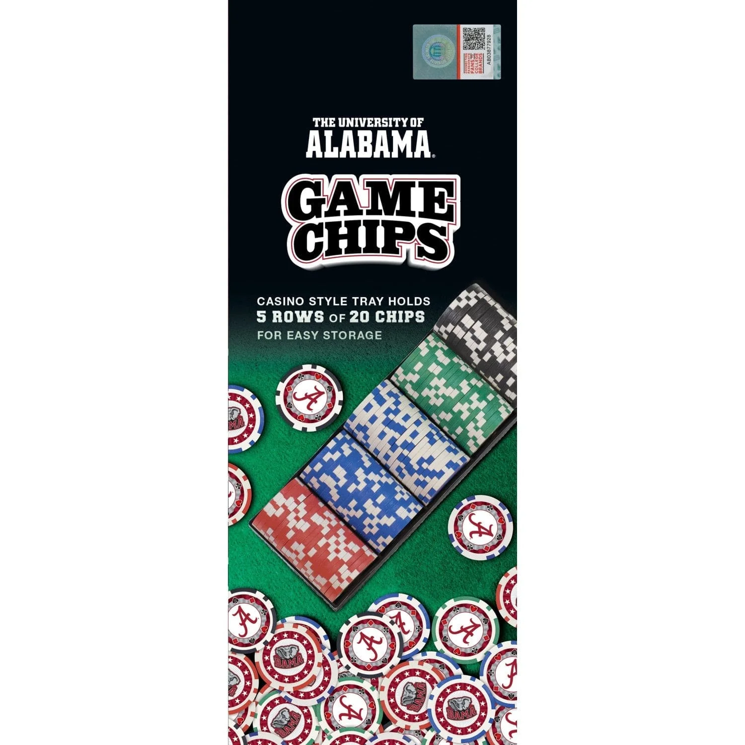 Alabama Crimson Tide 100 Piece Poker Chips - Image 4