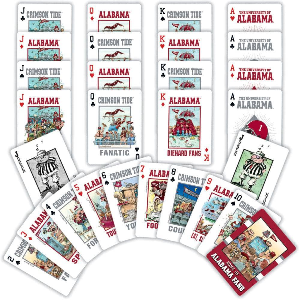 Alabama Crimson Tide Fan Deck Playing Cards - 54 Card Deck - Image 2