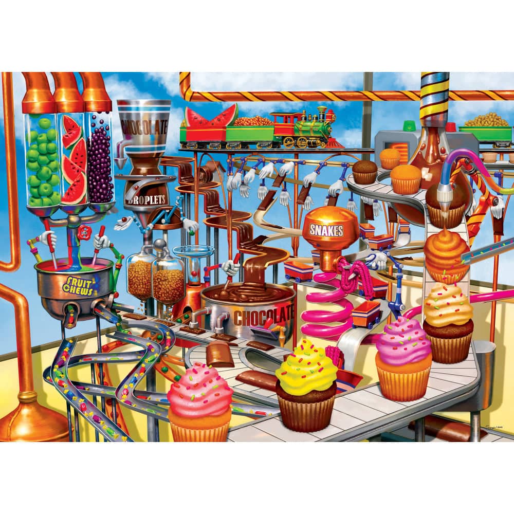 All About Chocolate - Chocolate Factory 1000 Piece Jigsaw Puzzle - Image 2