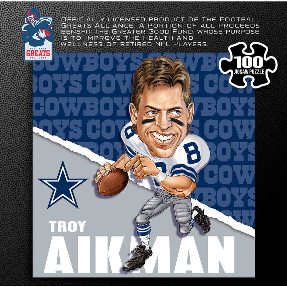 Dallas Cowboys All-Time Greats - Troy Aikman 100 Piece Jigsaw Puzzle - Image 3
