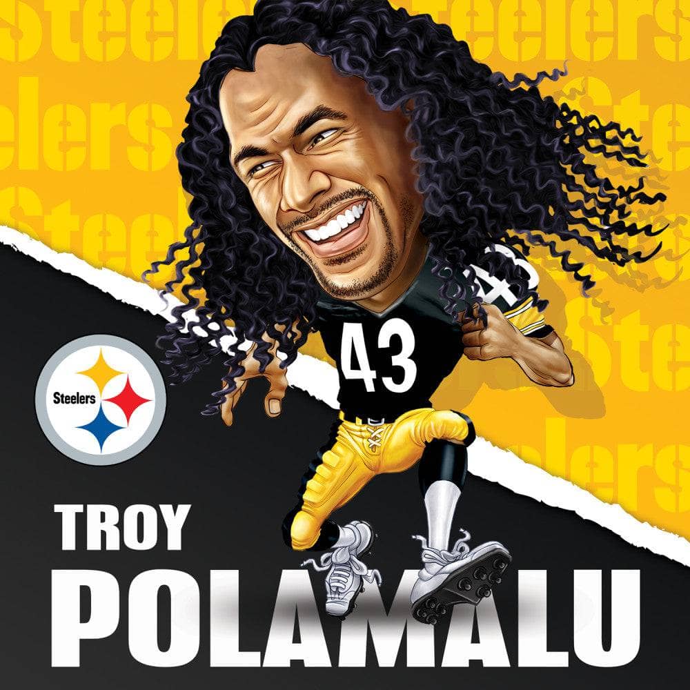 Pittsburgh Steelers All-Time Greats - Troy Polamalu 100 Piece Jigsaw Puzzle - Image 2