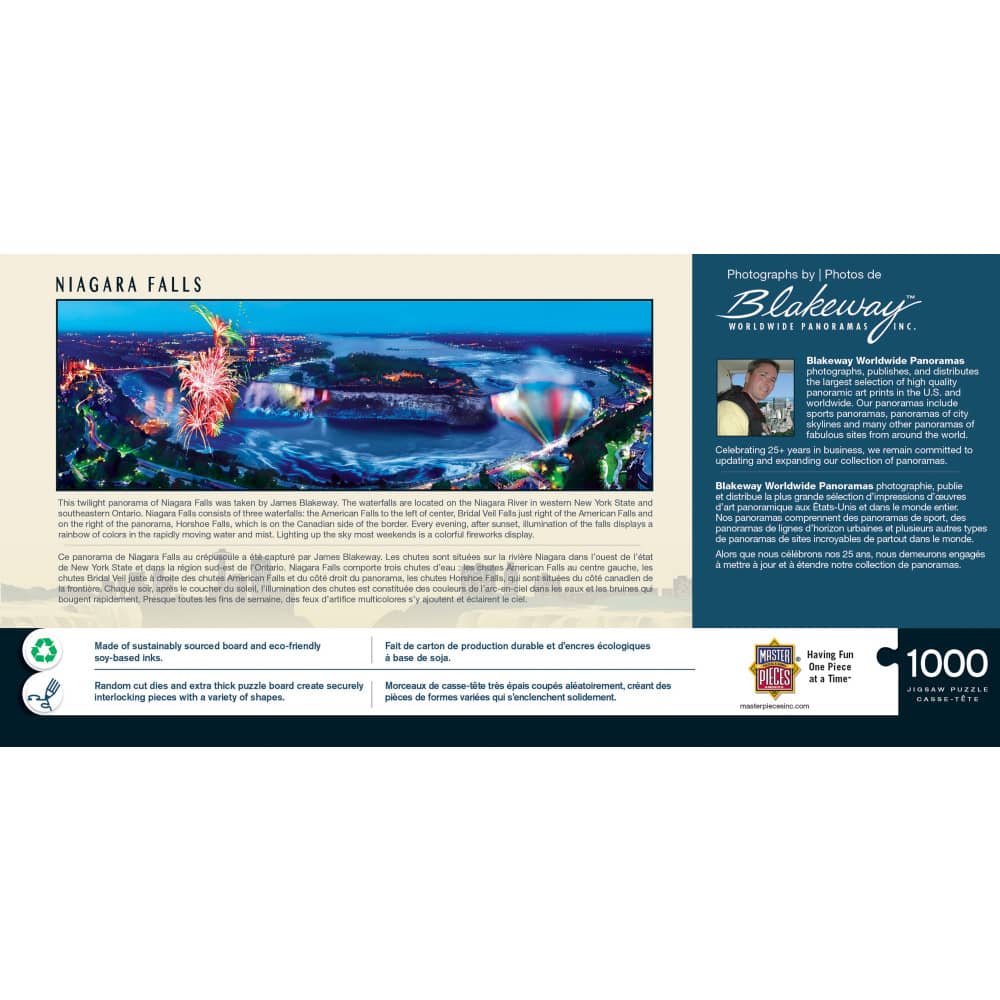 Niagara Falls 1000 Piece Panoramic Jigsaw Puzzle - Image 3