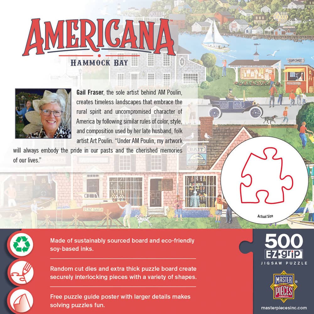 Americana - Hammock Bay 500 Piece EZ Grip Jigsaw Puzzle - Image 3