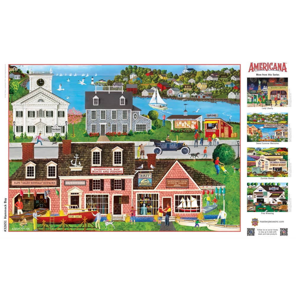 Americana - Hammock Bay 500 Piece EZ Grip Jigsaw Puzzle - Image 4