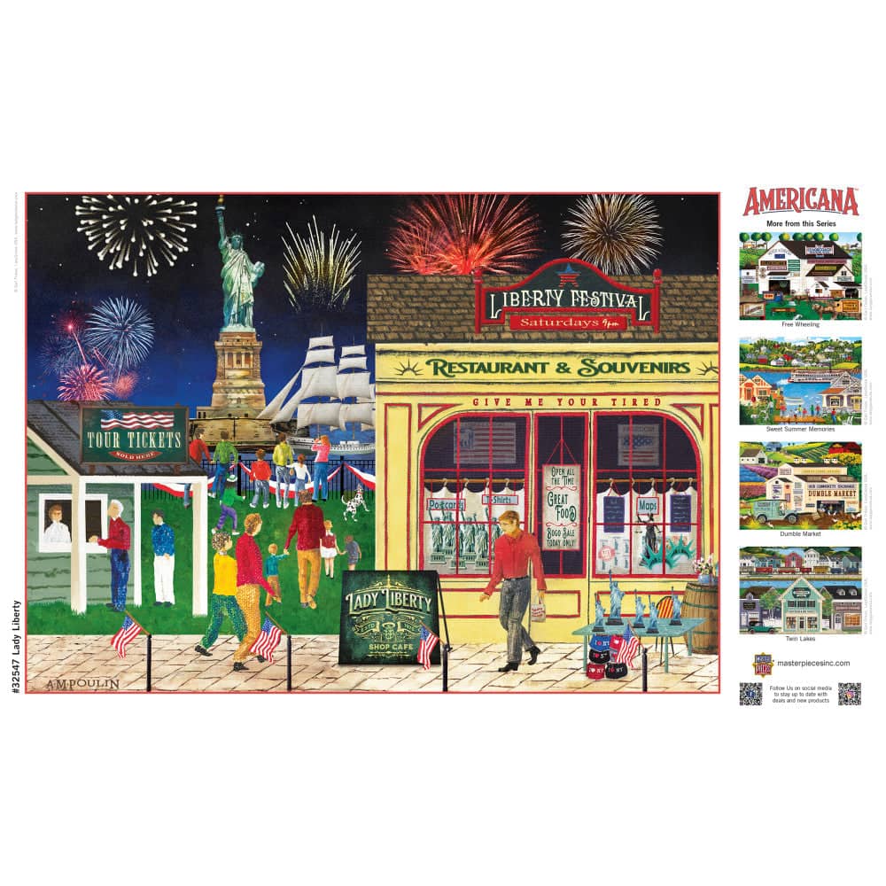 Americana - Lady Liberty 500 Piece EZ Grip Jigsaw Puzzle - Image 4
