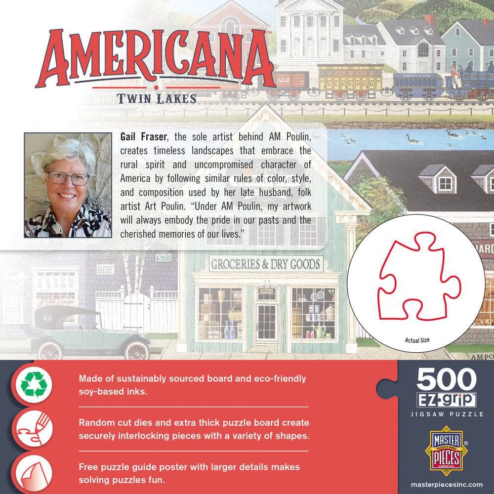 Americana - Twin Lakes 500 Piece EZ Grip Jigsaw Puzzle - Image 3
