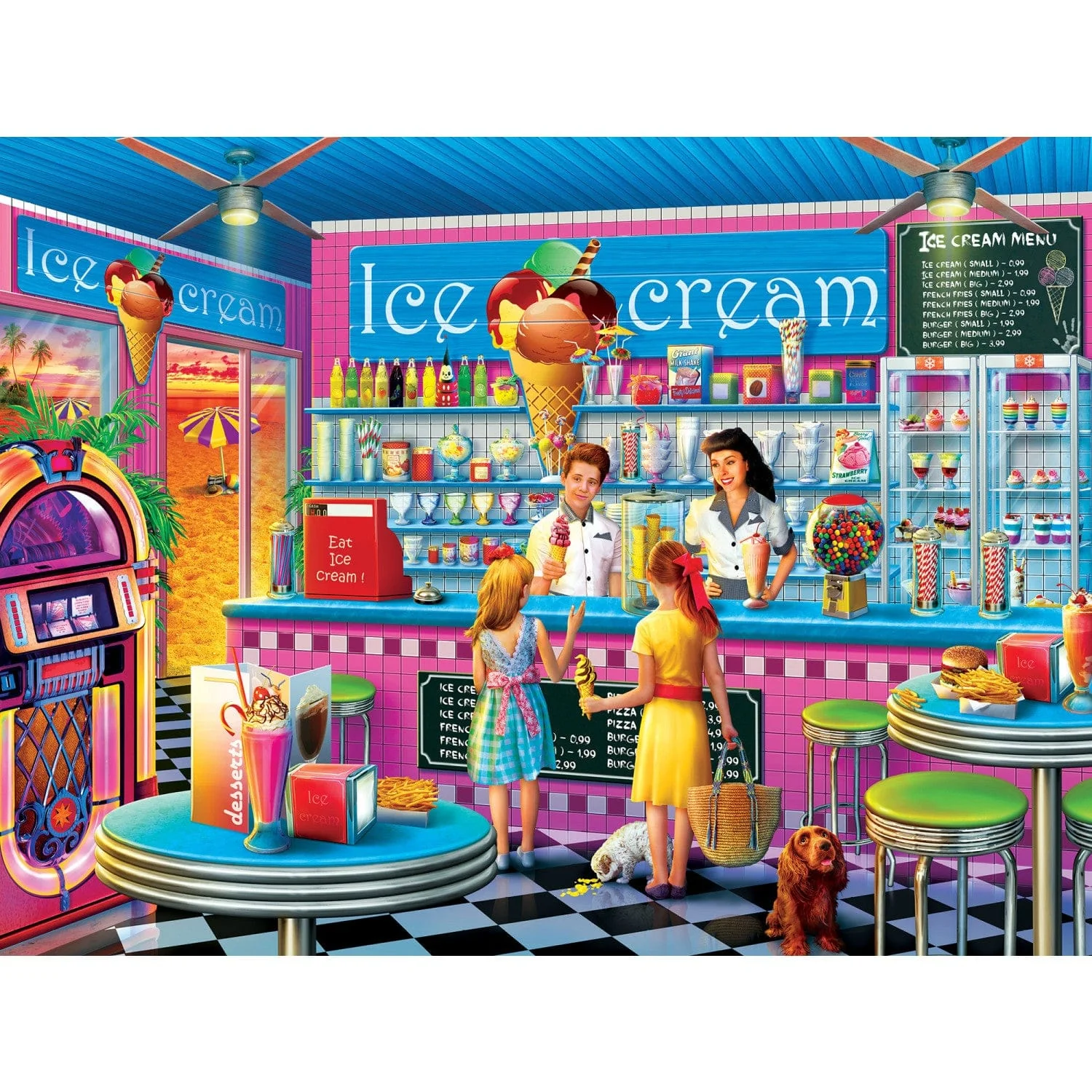 Anna's Ice Cream Parlor - Jigsaw Puzzle