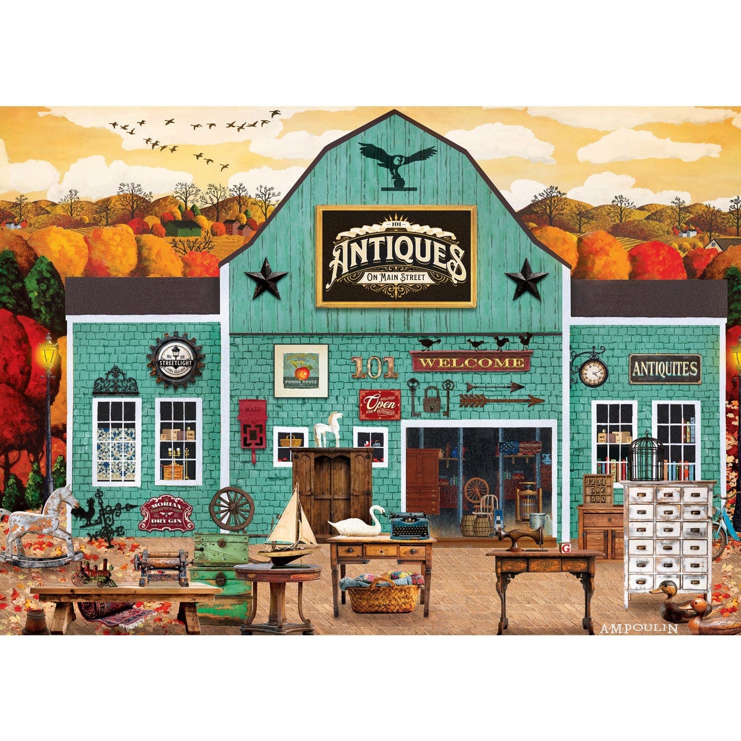 Heartland - Antiques on Main Street 500 Piece Jigsaw Puzzle - Image 2