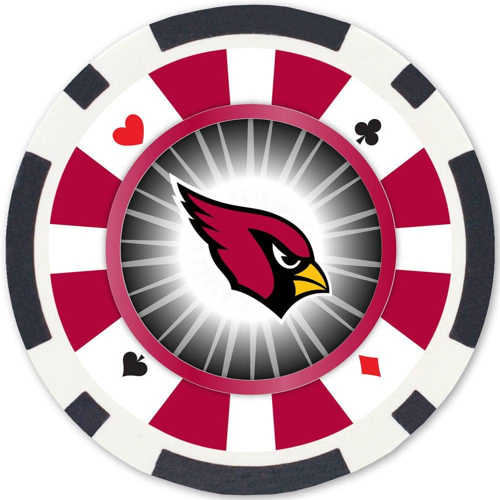 Arizona Cardinals 100 Piece Poker Chips - Image 2