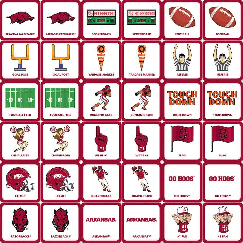 Arkansas Razorbacks Matching Game - Image 2