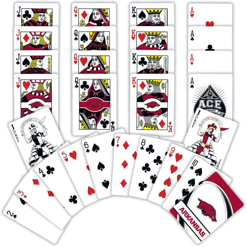 Arkansas Razorbacks Playing Cards - 54 Card Deck - Image 2
