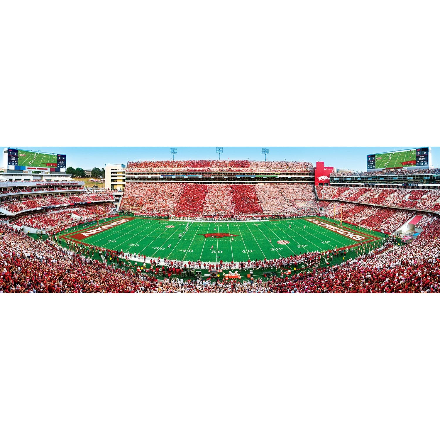 Arkansas Razorbacks - 1000 Piece Panoramic Jigsaw Puzzle - Image 2