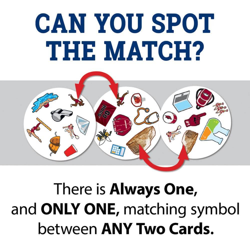 Arkansas Razorbacks Spot It! Card Game - Image 2