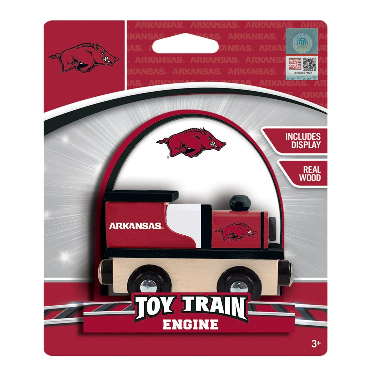 Arkansas Razorbacks Toy Train Engine - Image 2