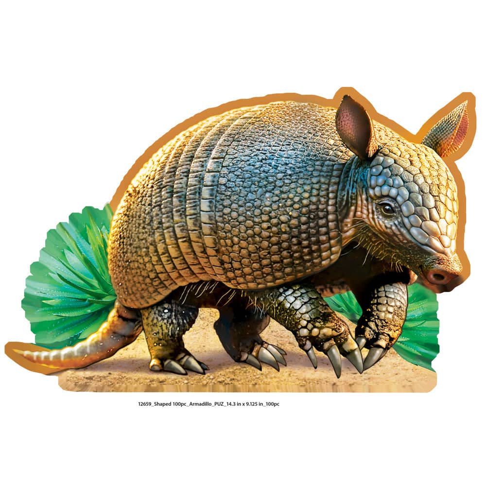 Armadillo 100 Piece Shaped Jigsaw Puzzle - Image 2