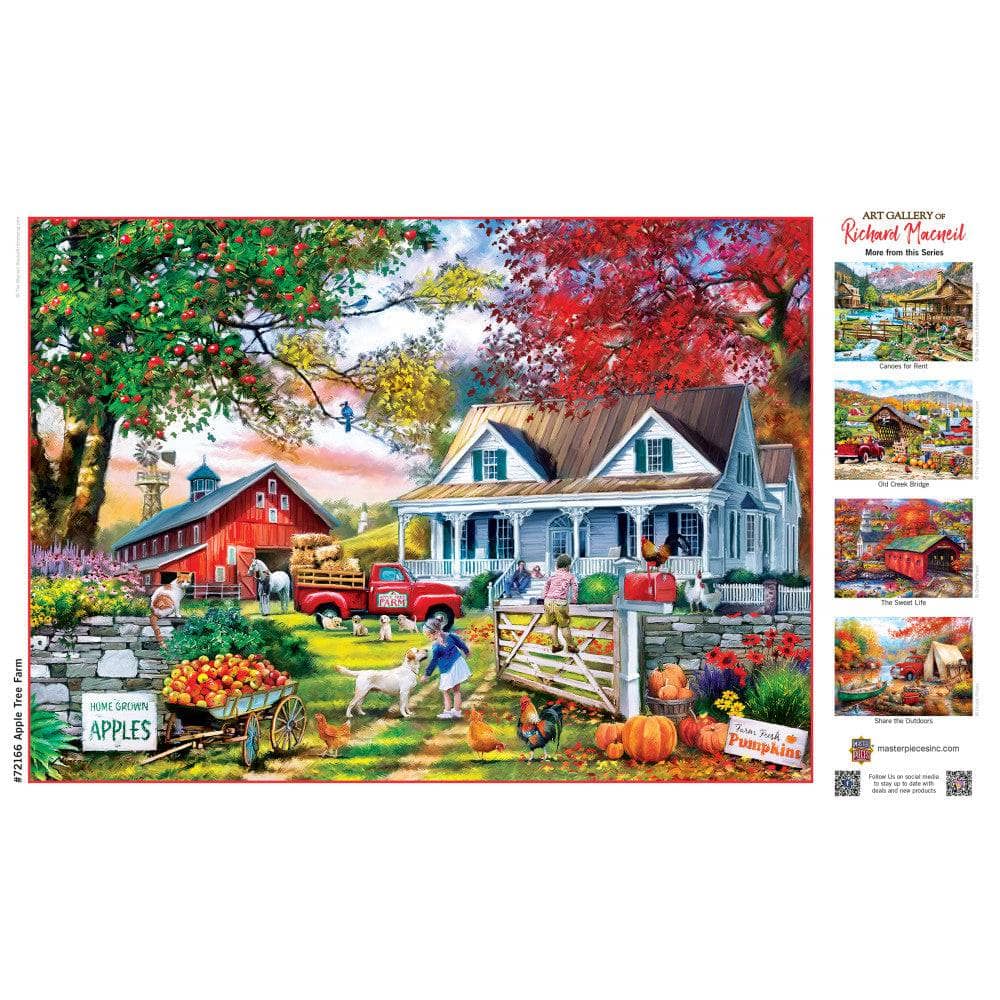 Art Gallery - Apple Tree Farm 1000 Piece Jigsaw Puzzle - Image 4