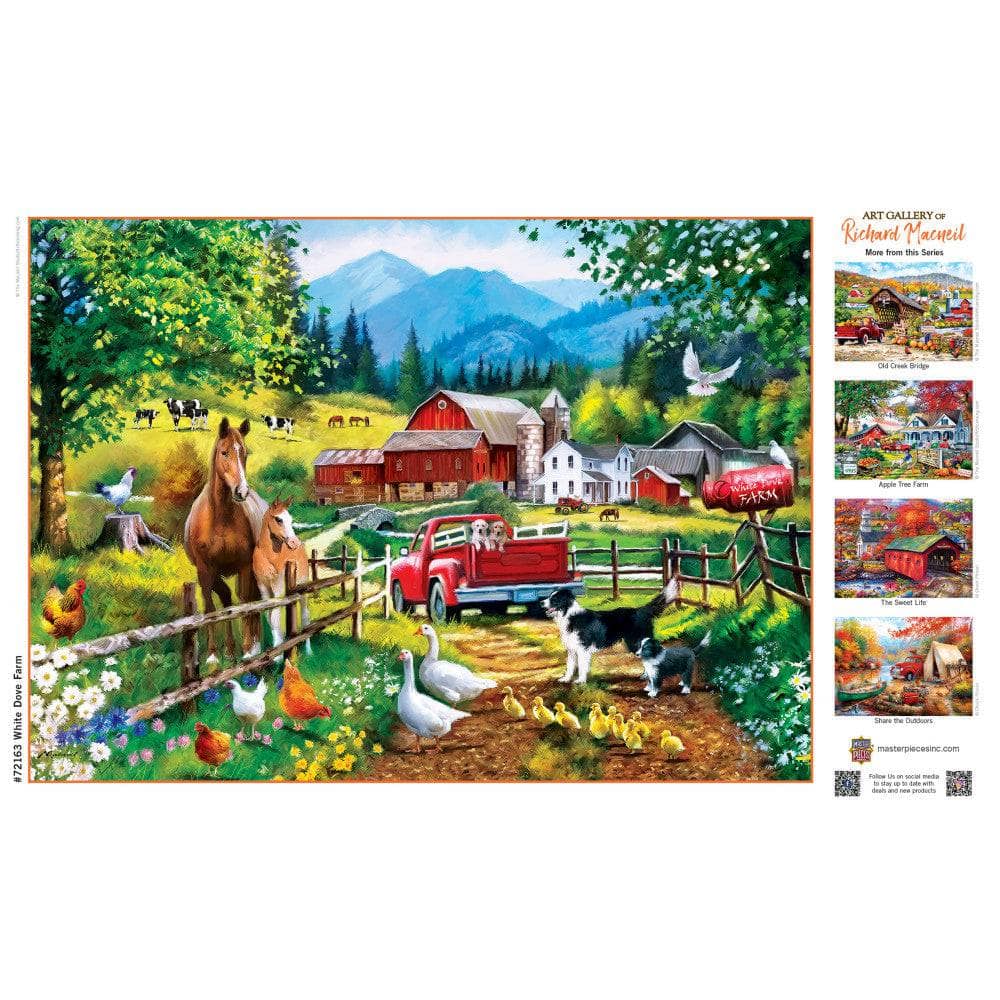 Art Gallery - White Dove Farm 1000 Piece Jigsaw Puzzle - Image 4
