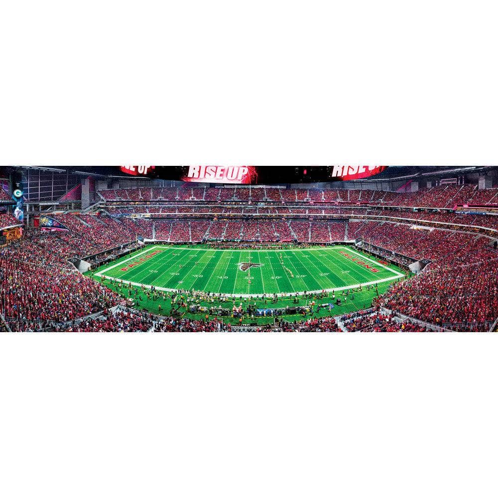 Atlanta Falcons - 1000 Piece Panoramic Jigsaw Puzzle - Center View - Image 2