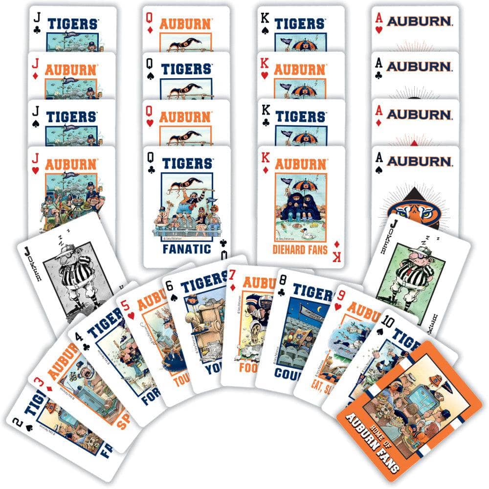 Auburn Tigers Fan Deck Playing Cards - 54 Card Deck - Image 2