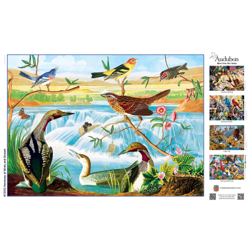 Audubon - Harmony of Birds and Stream 1000 Piece Jigsaw Puzzle - Image 4
