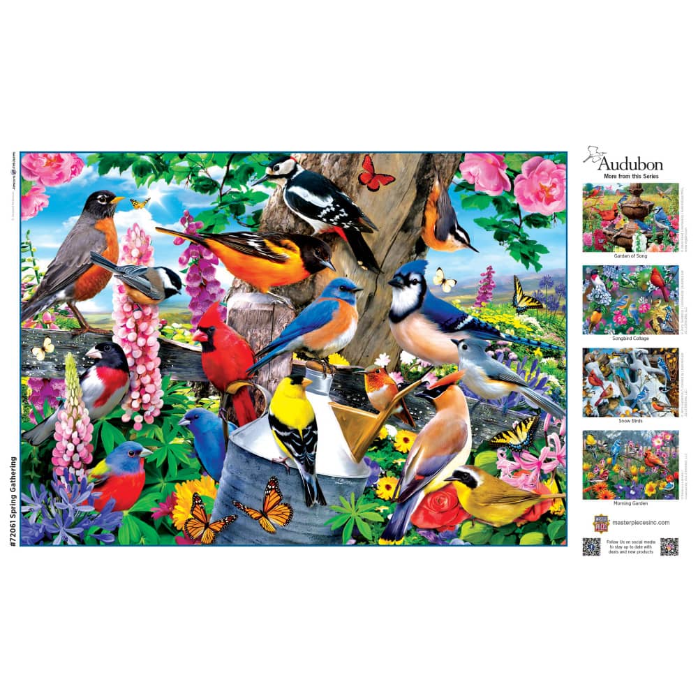 Audubon - Spring Gathering 1000 Piece Jigsaw Puzzle - Image 4
