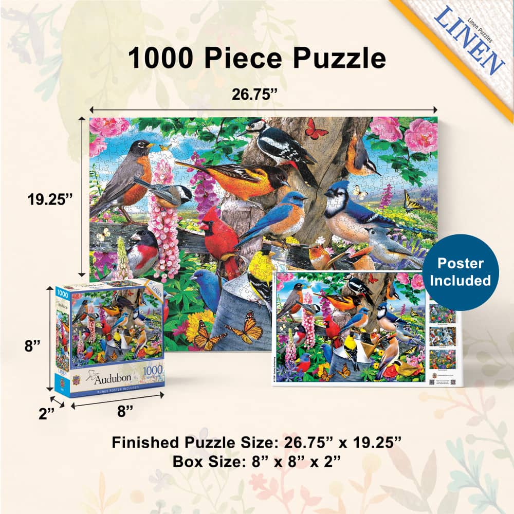 Audubon - Spring Gathering 1000 Piece Jigsaw Puzzle - Image 5