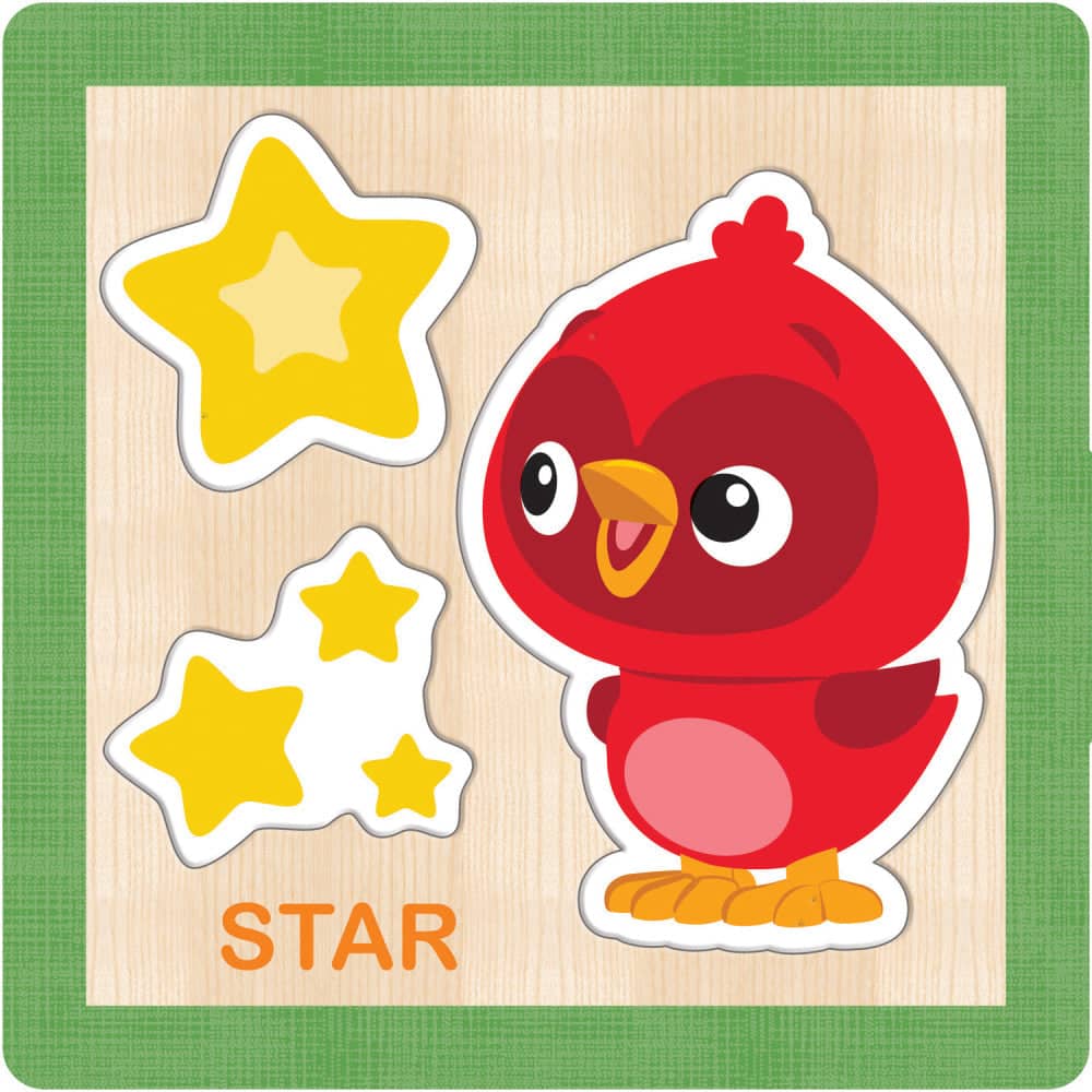 Baby Einstein Chunky Wood Puzzles - Kids 4 Pack - Image 5