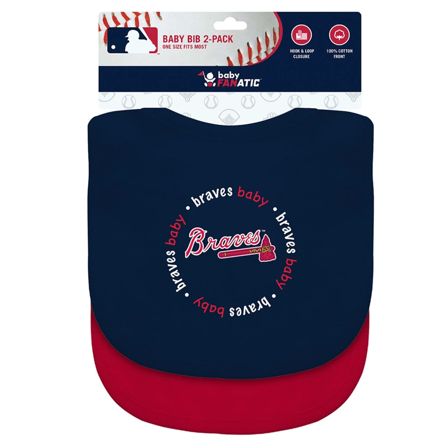 Atlanta Braves - Baby Bibs 2-Pack - Image 2