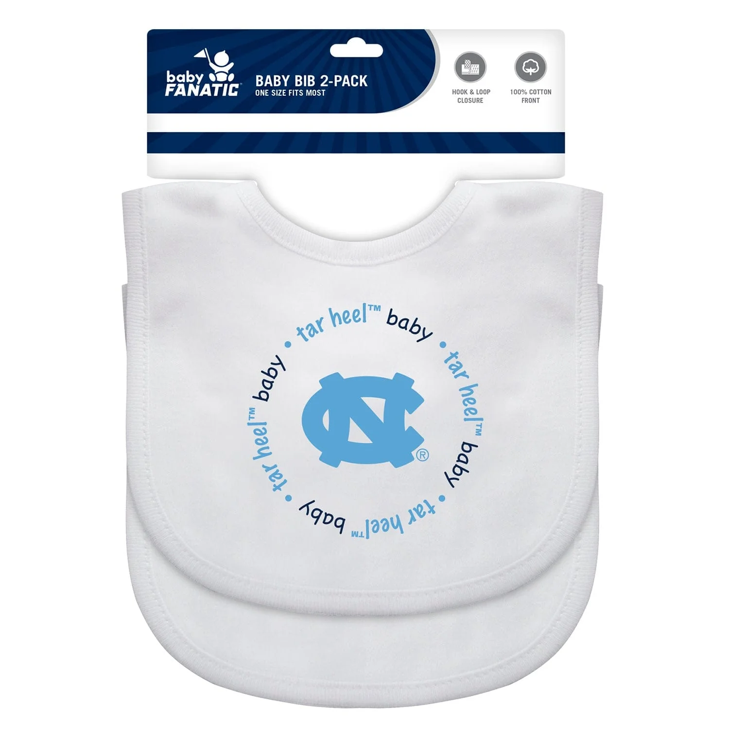 UNC Tar Heels - Baby Bibs 2-Pack - Image 2