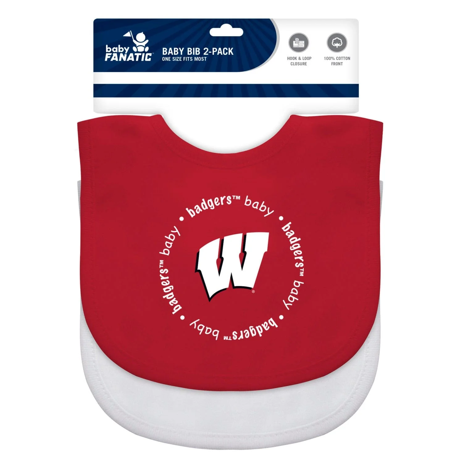 Wisconsin Badgers - Baby Bibs 2-Pack - Image 2