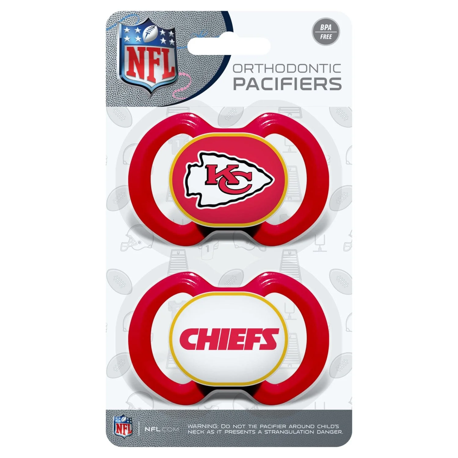 Kansas City Chiefs - Pacifier 2-Pack - Image 2