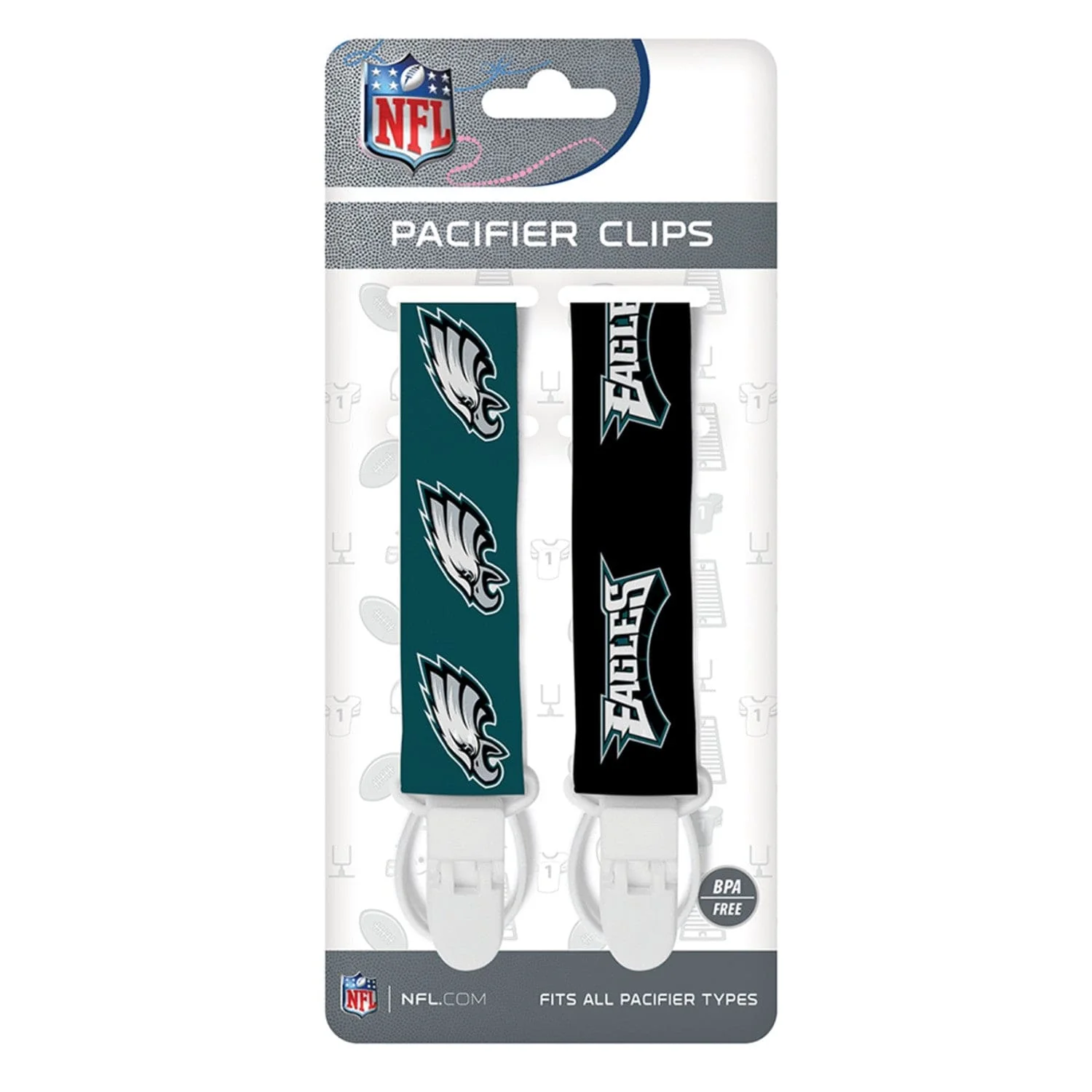 Philadelphia Eagles - Pacifier Clip 2-Pack - Image 2