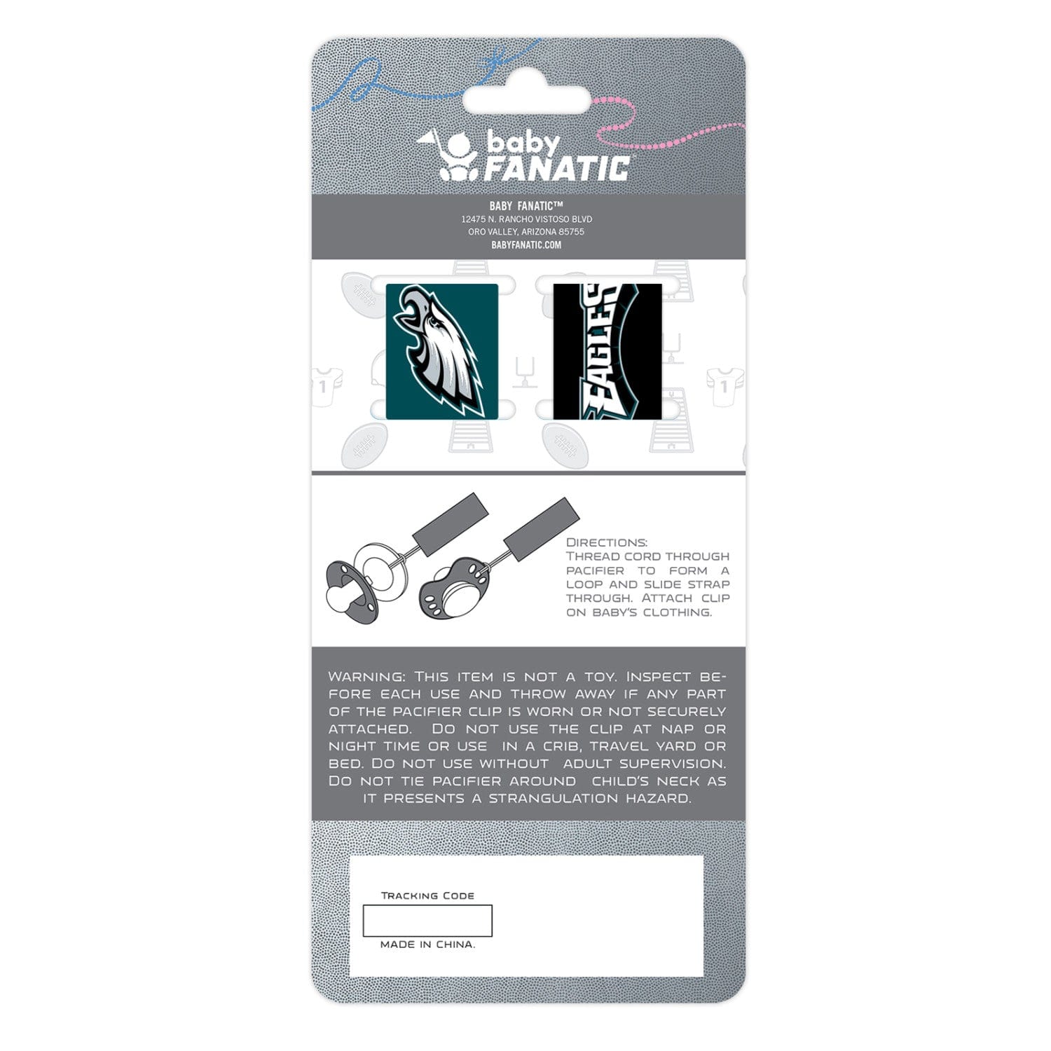 Philadelphia Eagles - Pacifier Clip 2-Pack - Image 3