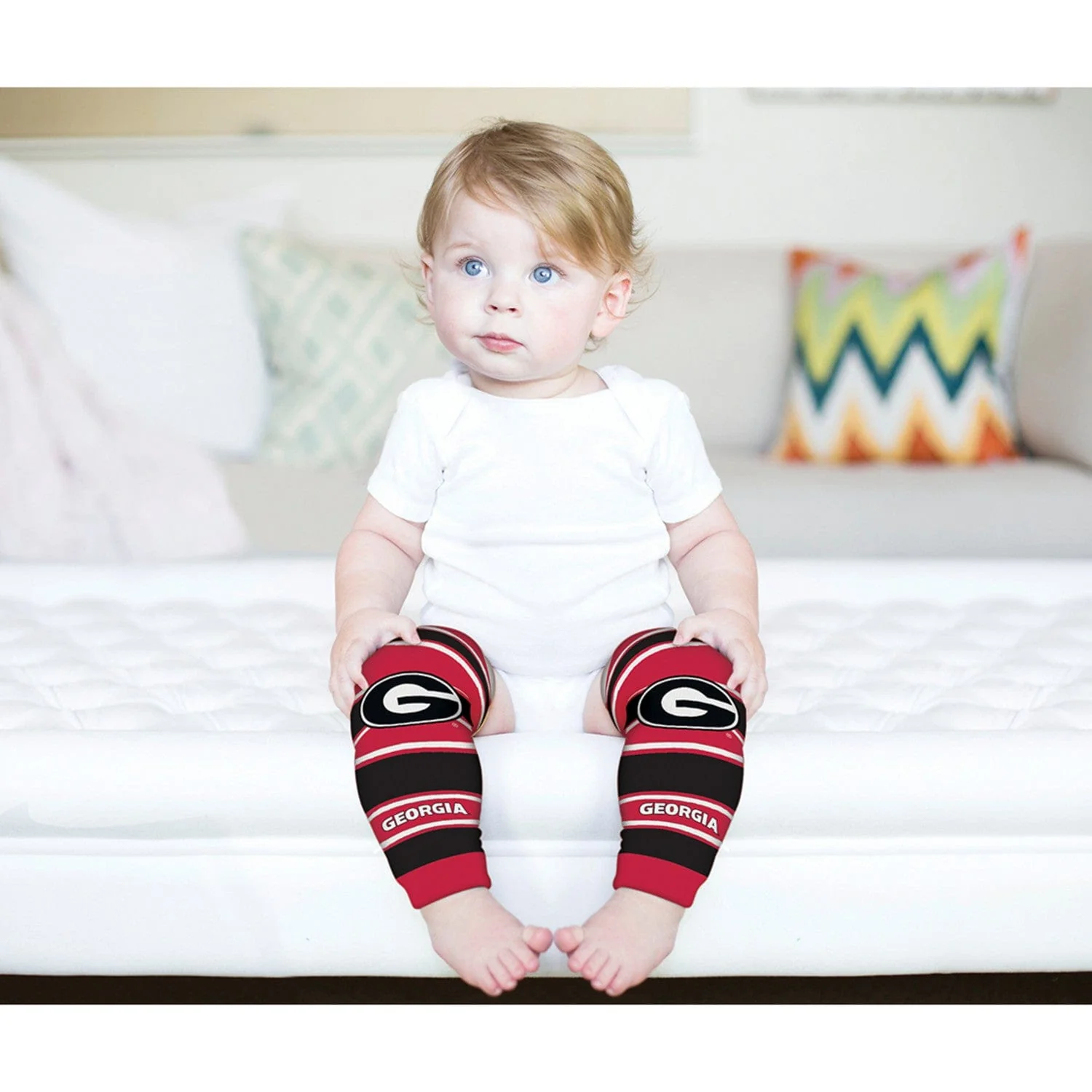 Georgia Bulldogs Baby Leg Warmers - Image 5