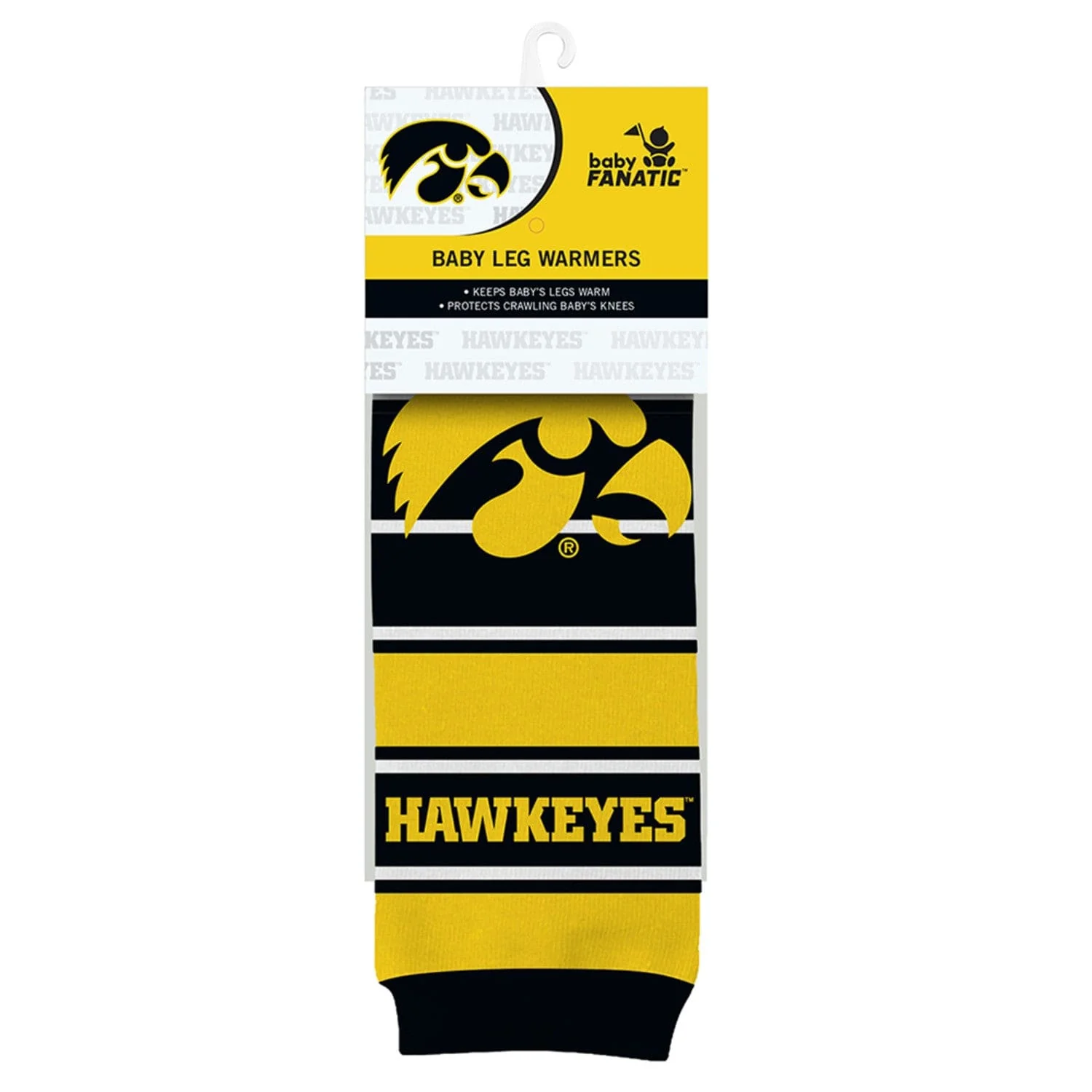 Iowa Hawkeyes Baby Leg Warmers - Image 2