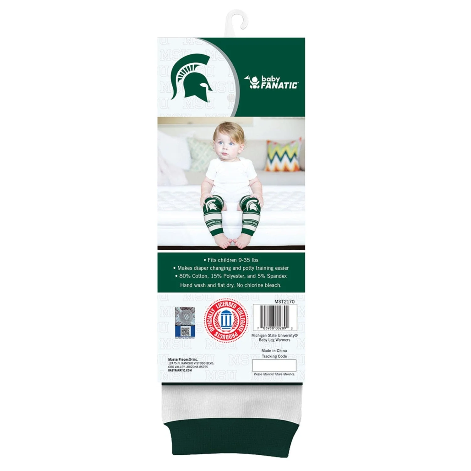 Michigan State Spartans Baby Leg Warmers - Image 3