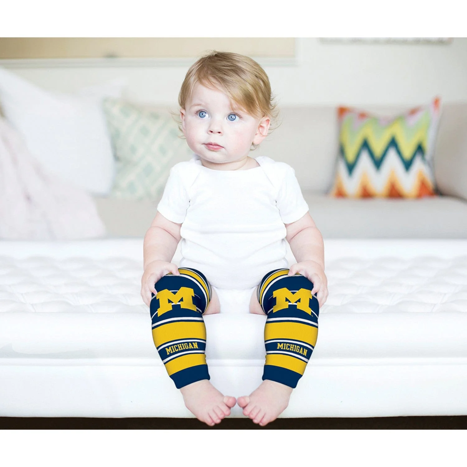 Michigan Wolverines Baby Leg Warmers - Image 4