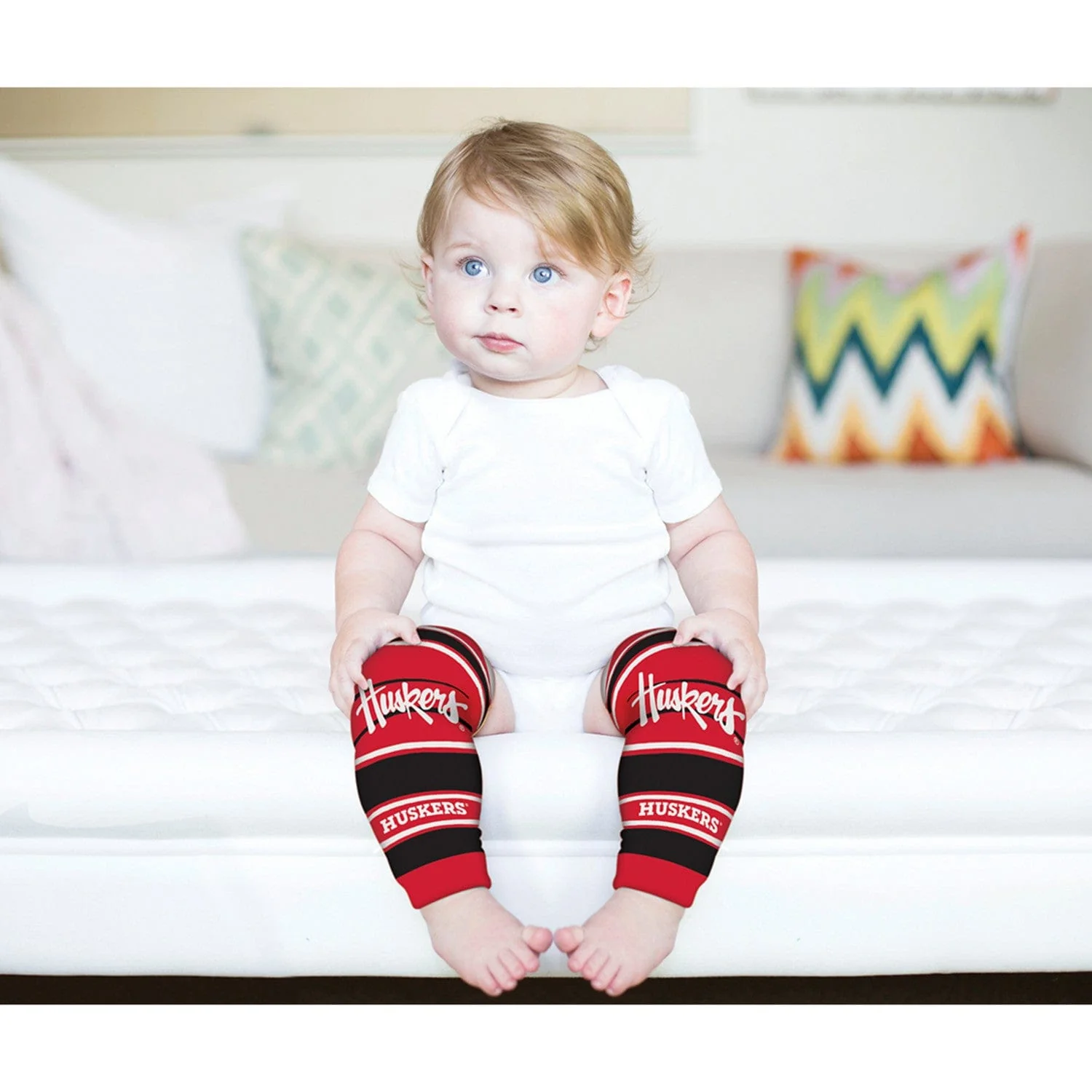 Nebraska Cornhuskers Baby Leg Warmers - Image 5