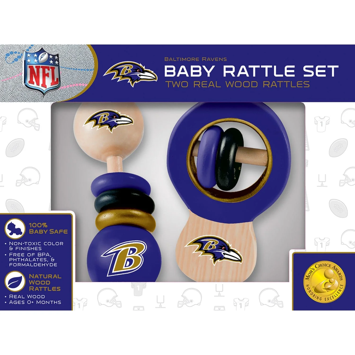 Baltimore Ravens - Baby Rattles 2-Pack - Image 2