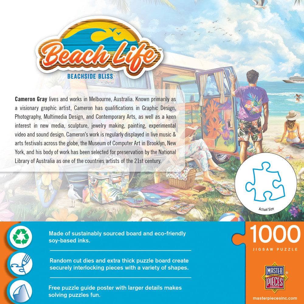 Beach Life - Beachside Bliss 1000 Piece Jigsaw Puzzle - Image 3