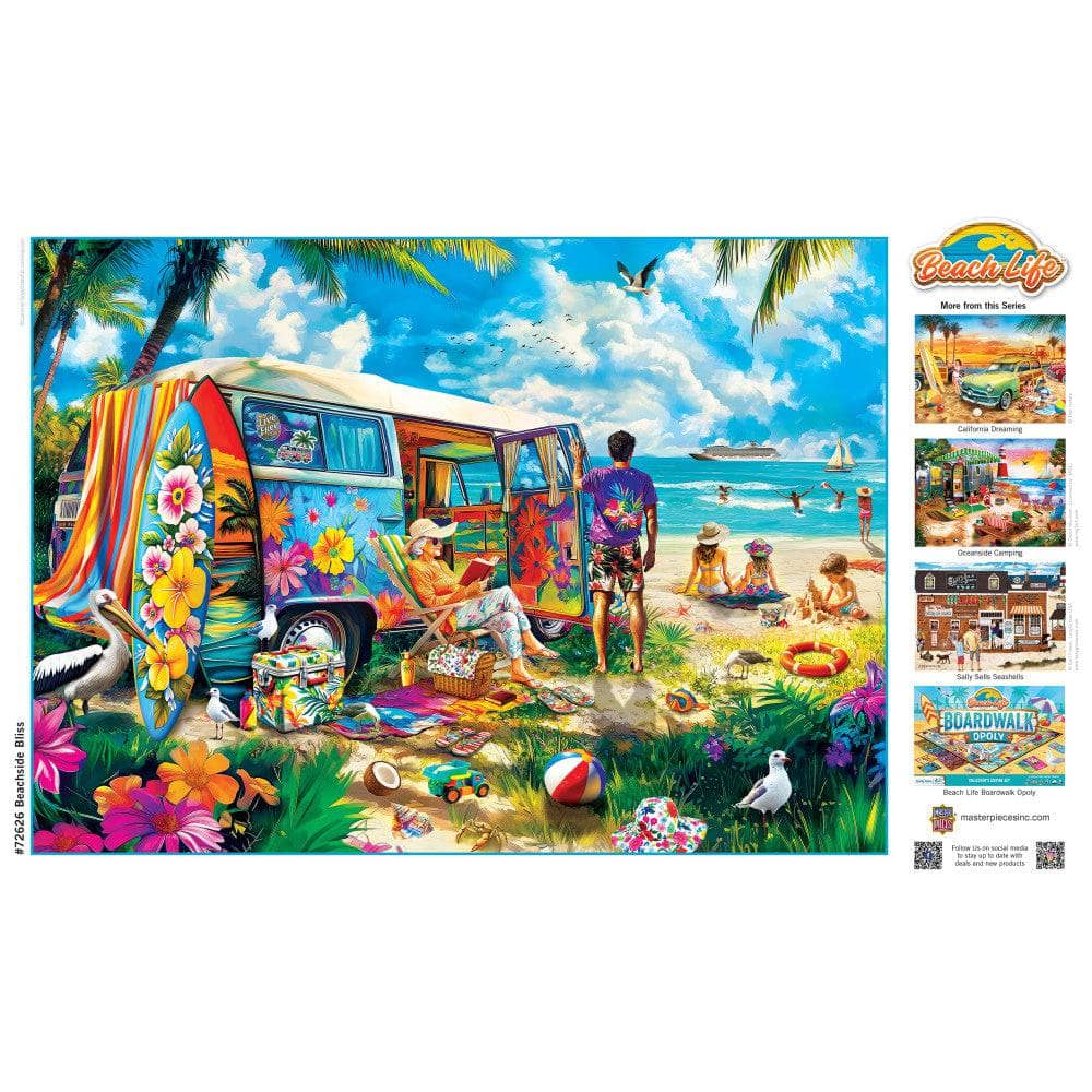 Beach Life - Beachside Bliss 1000 Piece Jigsaw Puzzle - Image 4