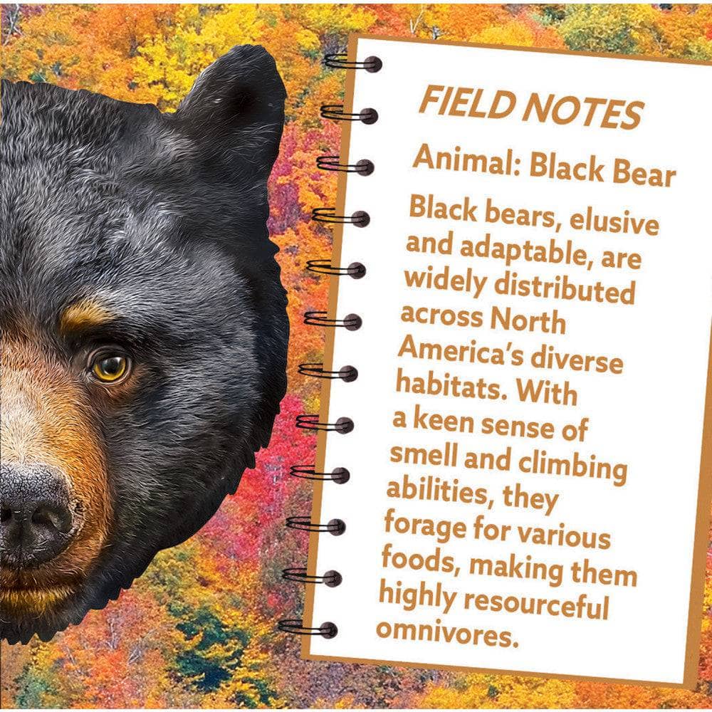 Black Bear 100 Piece Shaped Jigsaw Puzzle - Image 3
