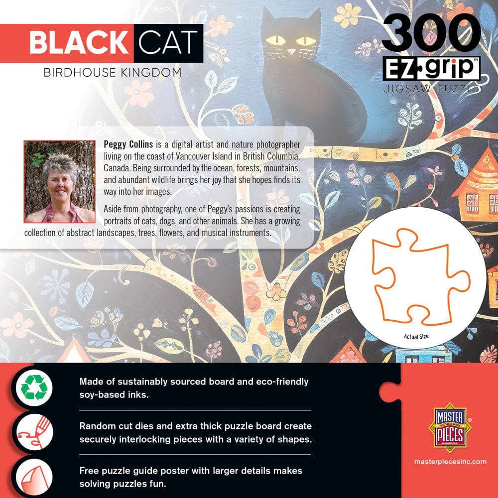 Black Cats - Birdhouse Kingdom 300 Piece EZ Grip Jigsaw Puzzle - Image 3