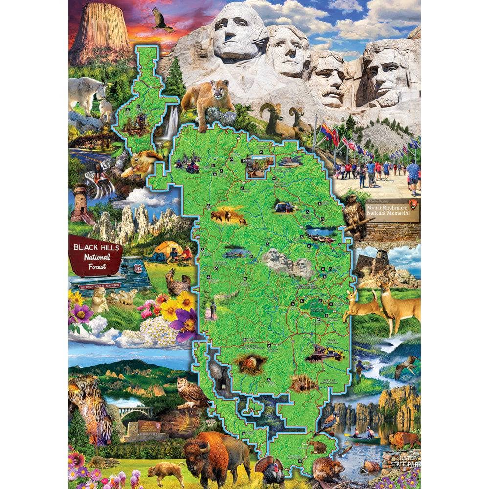 Black Hills Map - Jigsaw Puzzle