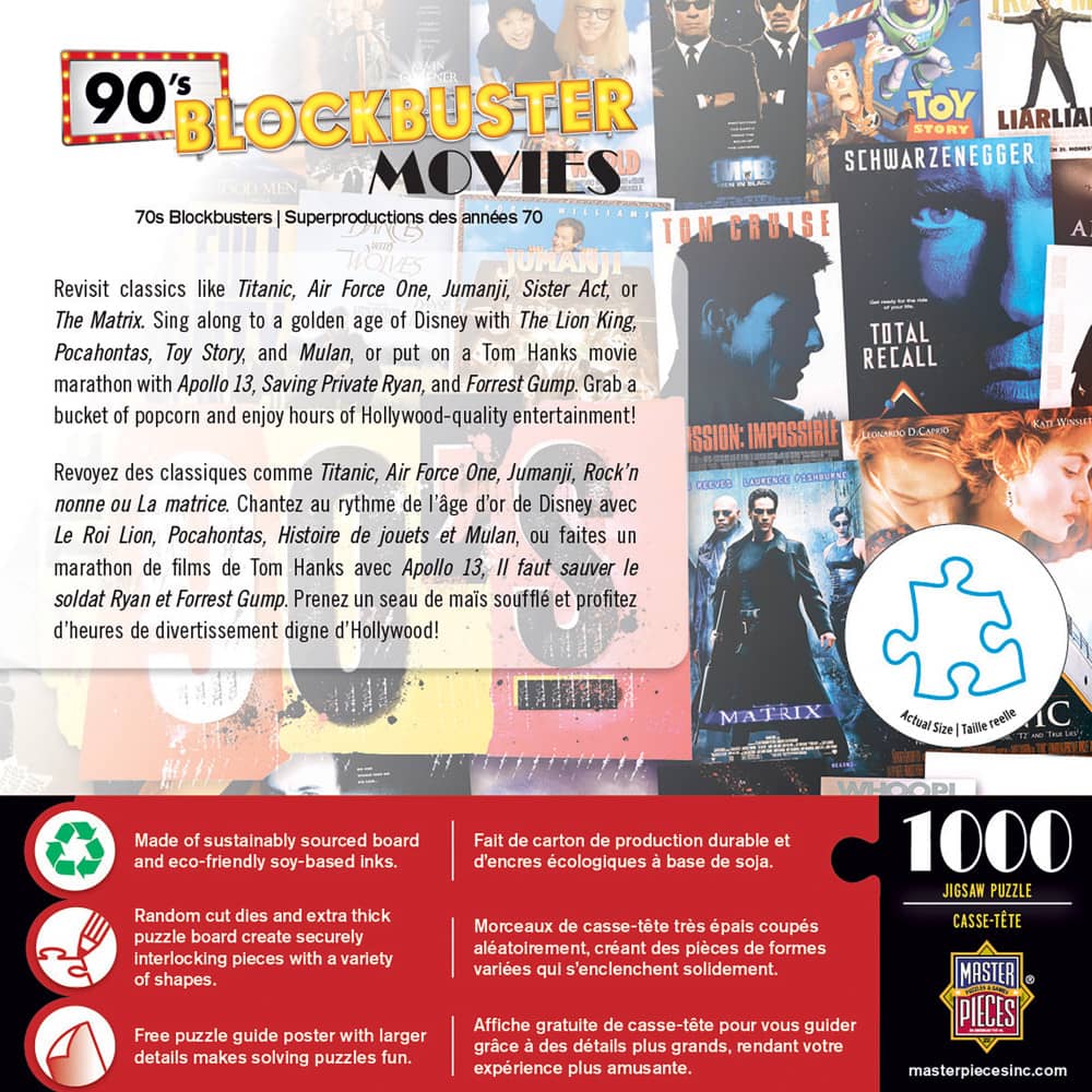 90's Blockbusters 1000 Piece Jigsaw Puzzle - Image 3