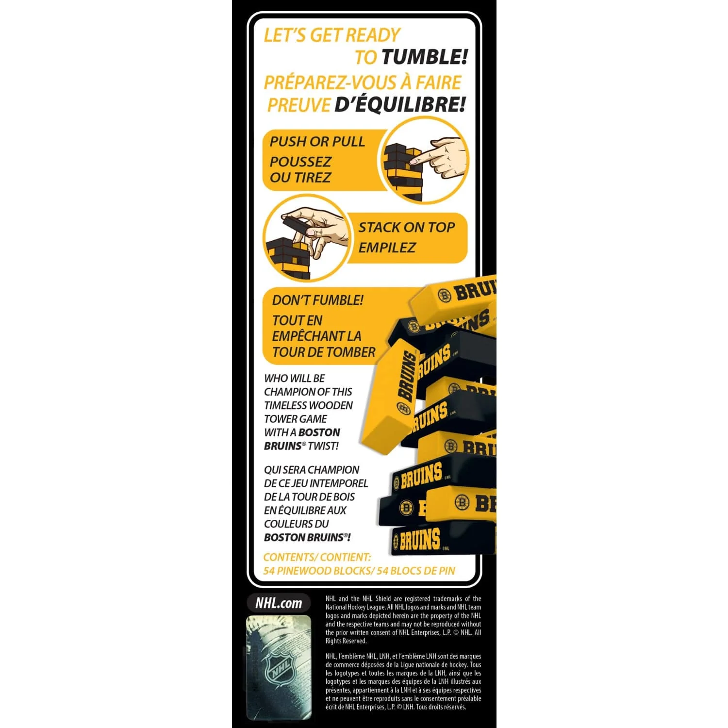 Boston Bruins Tumble Tower - Image 3